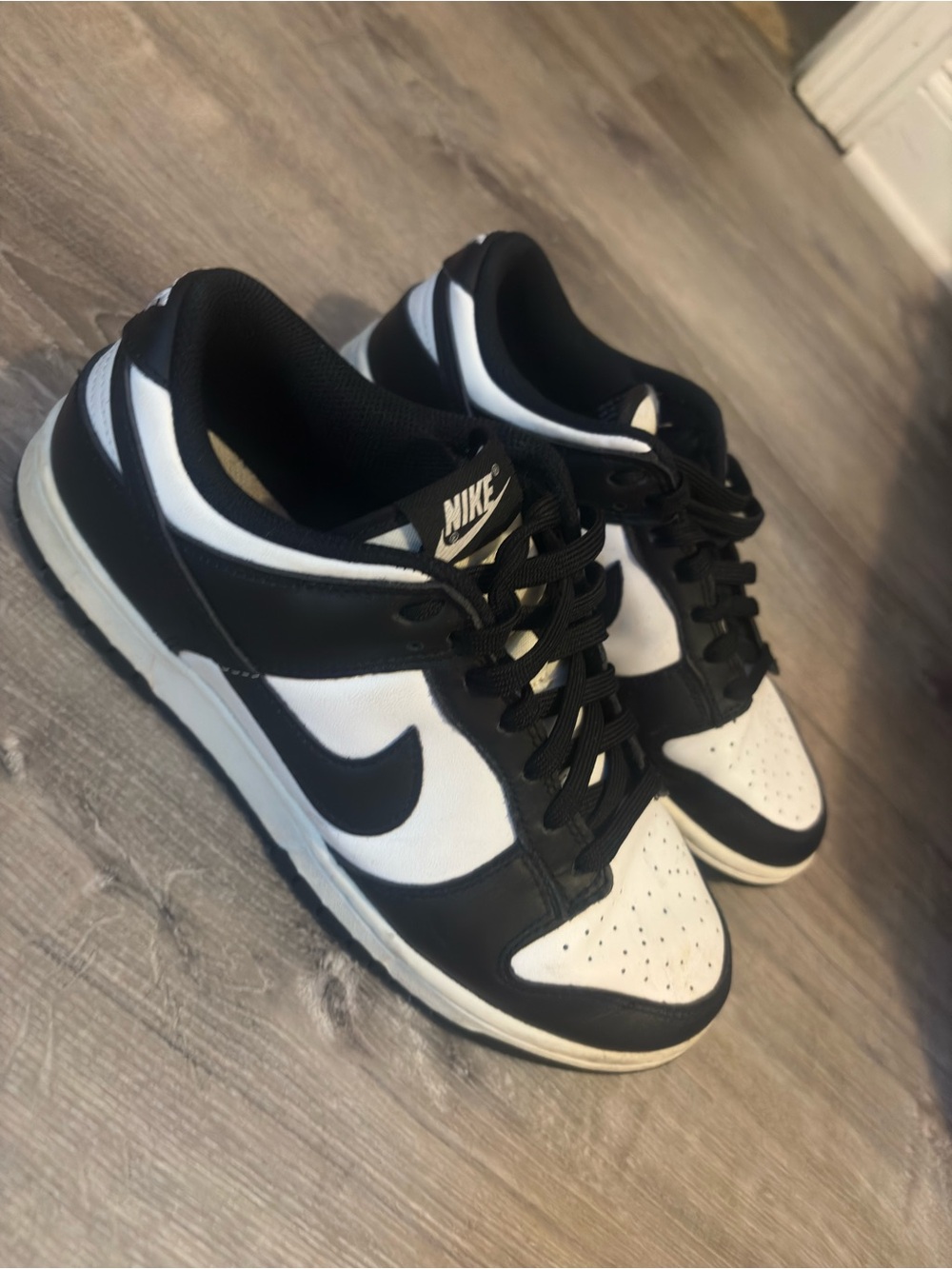 Nike Black and White Low-Top Sneakers